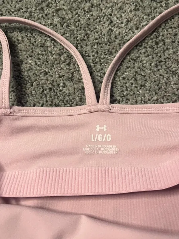 Baby pink Under Armor athletic tank top - Image 4