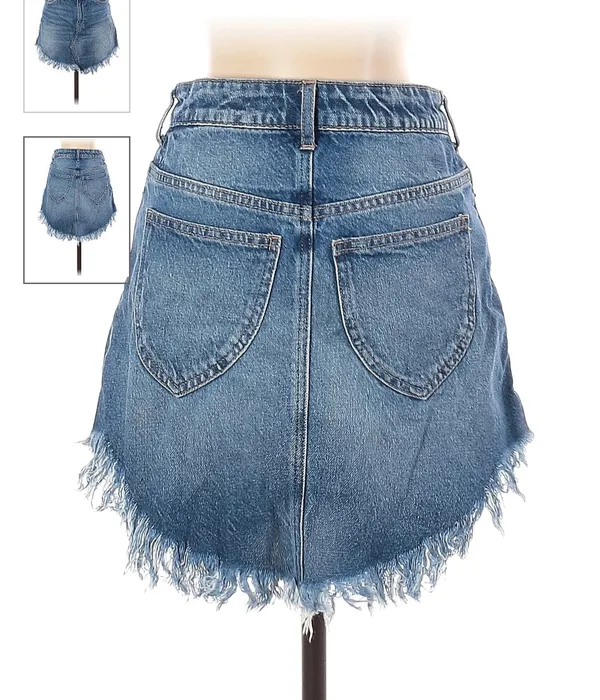 Free People Denim Skirt - Image 2