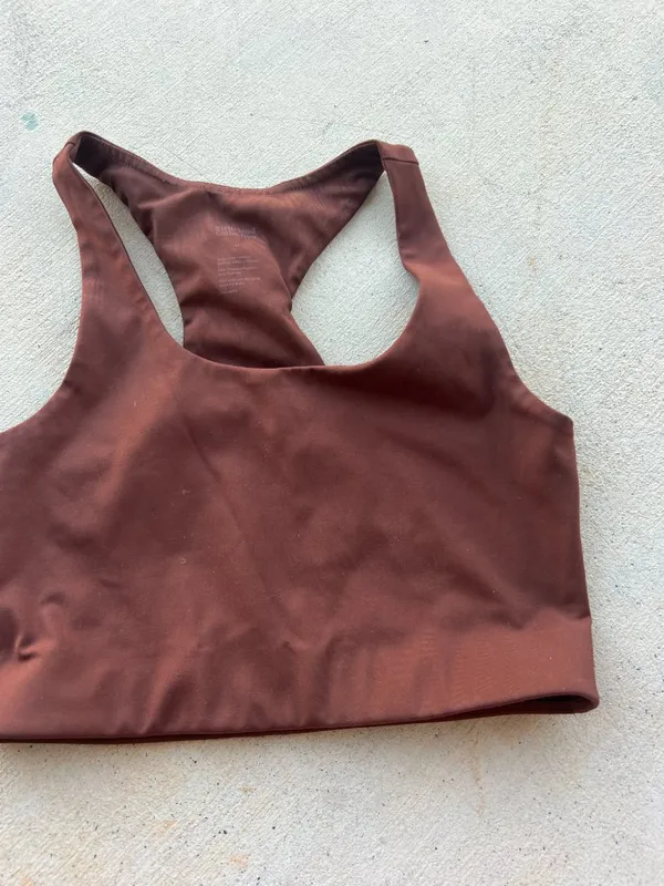 Girlfriend Collective medium brown sports bra‎ - Image 2
