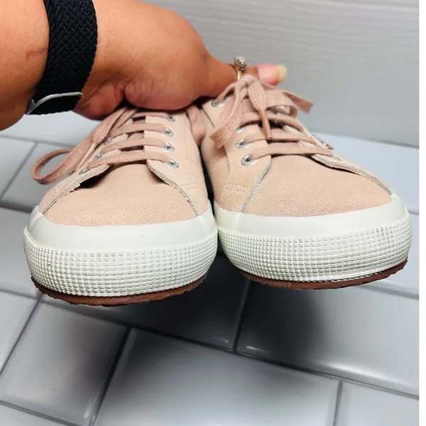 Superga 2750 Suede Sneakers Womens 7.5 Men's 6 Peach Pink Low Top S00FUW0 - Image 4