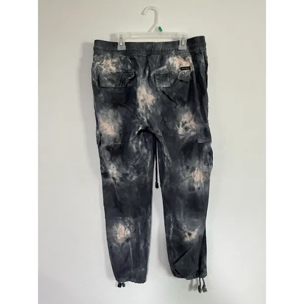 Sanctuary Anthropologie Carefree Cargo Jogger Pant Gray Tie Dye size Medium - Image 3