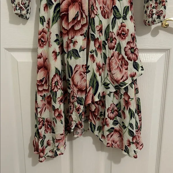 Farm Rio x Anthropologie Anabela Smocked Floral Dress Size XS - Image 9