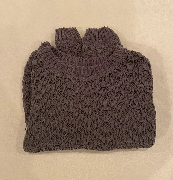 Moon&Madison Grey Funky Patterned Sweater - Image 3