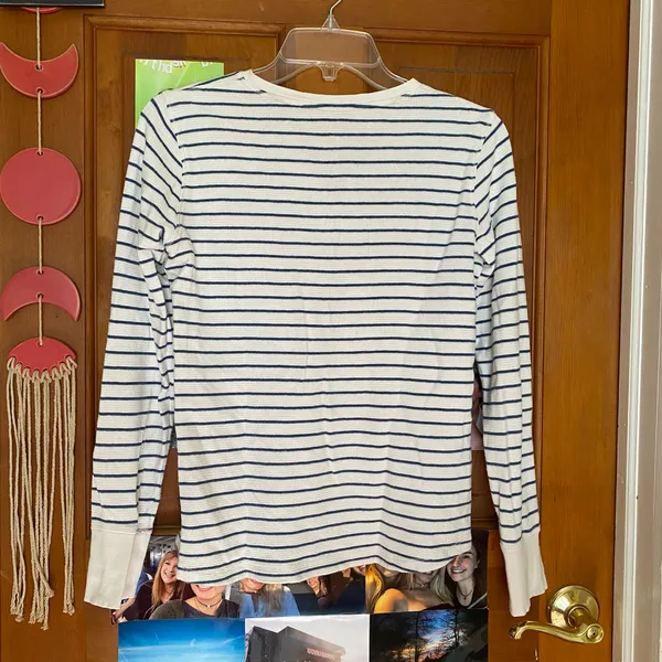 L.L. Bean Long Sleeve Striped Top - Image 3