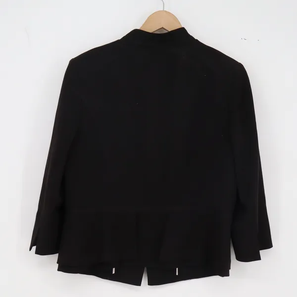 White House Black Market Blazer Womens 14 Career Black 3/4 Sleeve Excellent - Image 5