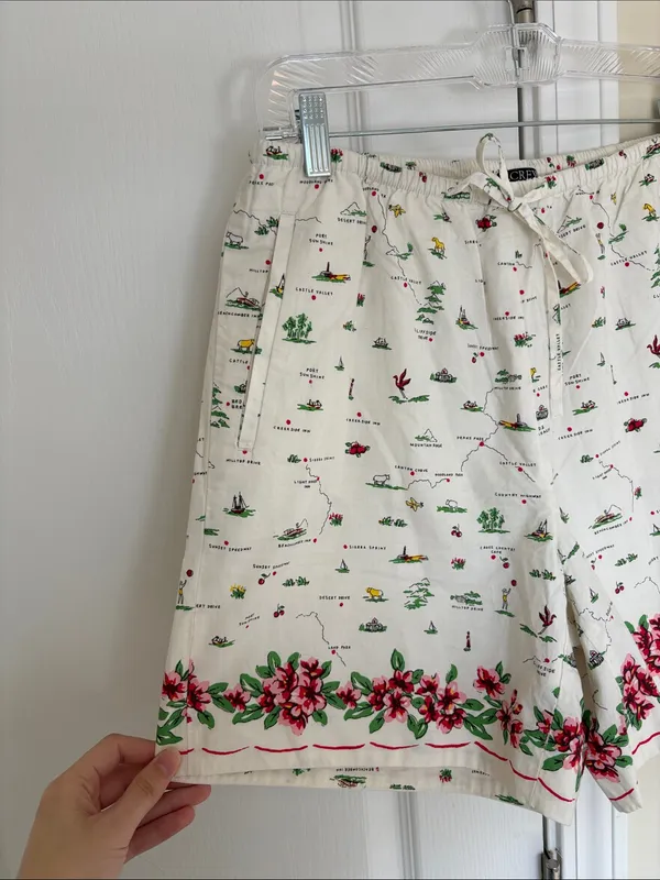 J. Crew Cosmo short in map-print cotton poplin S - Image 6
