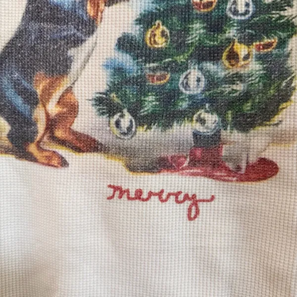 We The Free Merry Meowy Waffle Knit Holiday Tee - Image 5