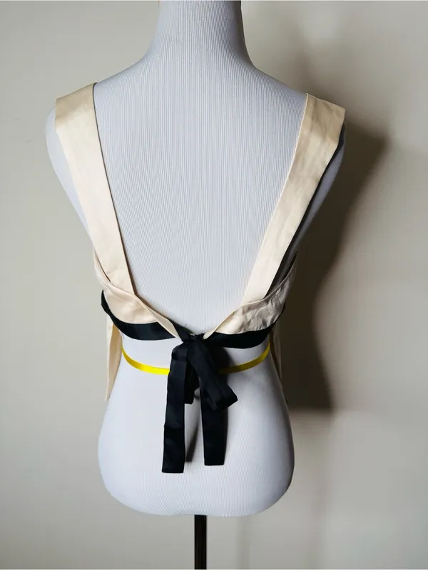 Edikted Ivory Satin Natalia Ribbon Tie Open Back Tank - Image 7