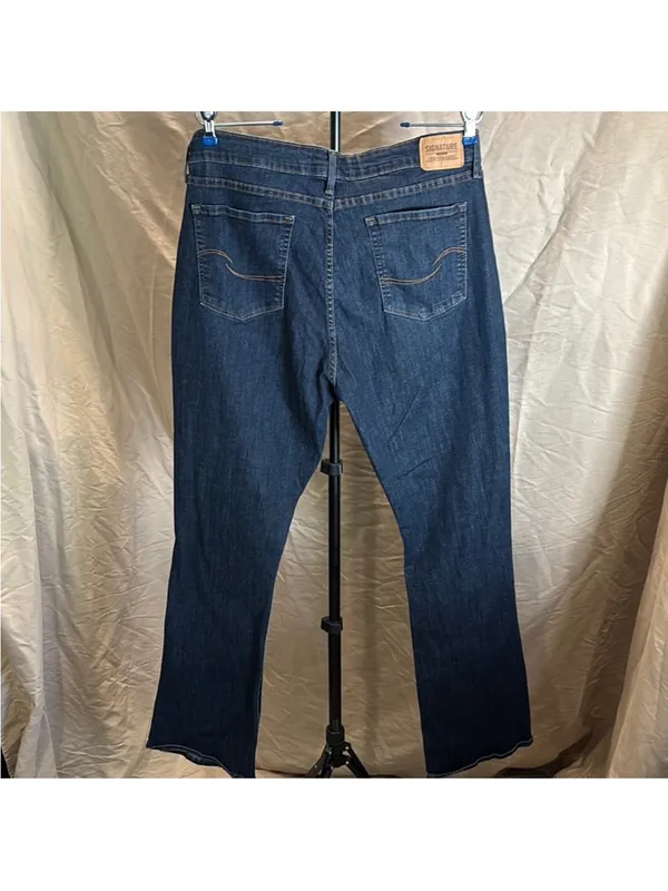 Signature by Levi Strauss Dark Blue Bootcut Jeans - Image 2
