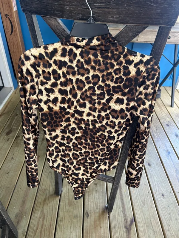 Vintage Deadstock Madrag animal print body suit size medium mobwife retro chic - Image 7