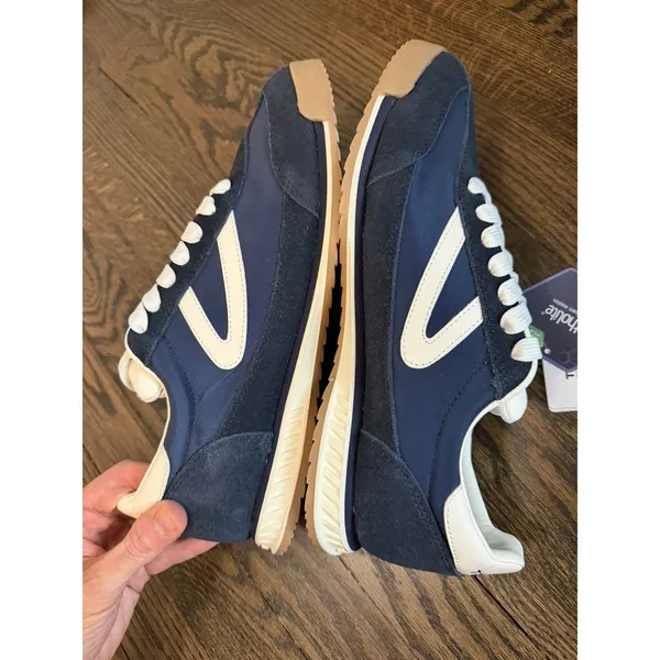 TRETORN Rawlins 2.0 Leather Sneaker Navy Blue Women's Sz 10 NWT - Image 9