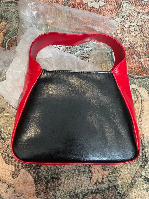 Megan Thee Stallion 'Hot Girl Summer' Red & Black Flame Shoulder Bag - Image 2