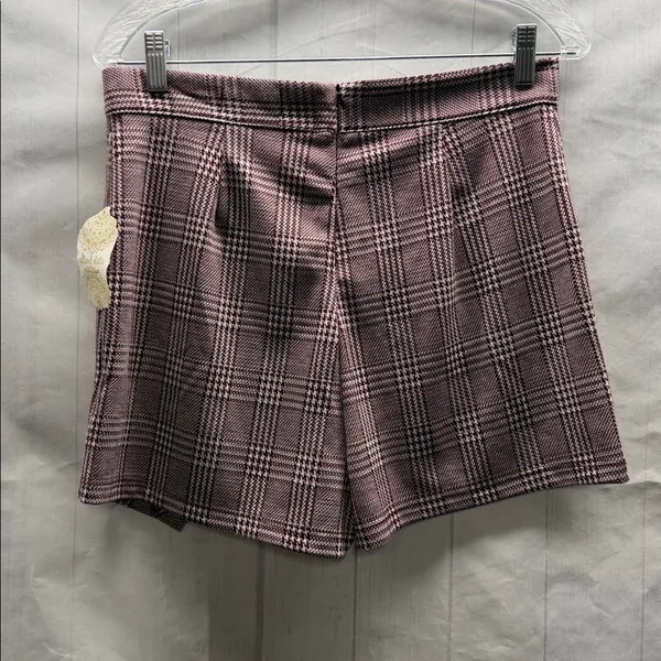 Altar'd State NWT Burgundy Plaid Mini Skort - Image 4