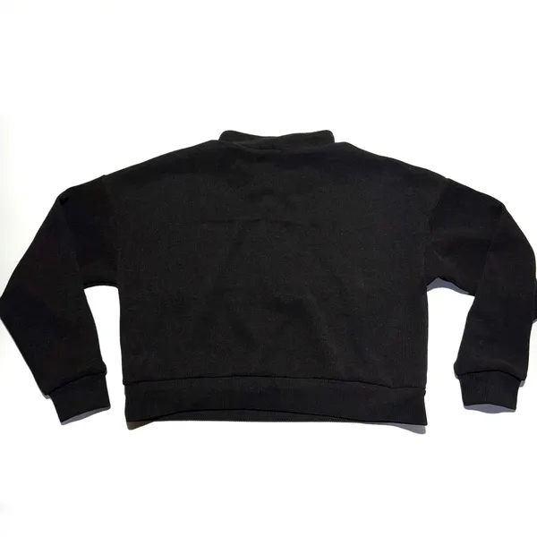 Two Piece Ribbed Set Tracksuit Sport Set Gym Crop Top Mock Neck Blouse Pants - Image 9