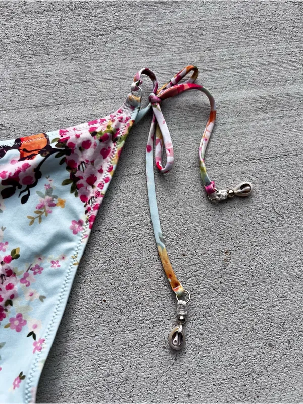 Zimmermann Mint Floral And Birds Side Tie Woman’s Bikini Bottoms size 2-4 - Image 7