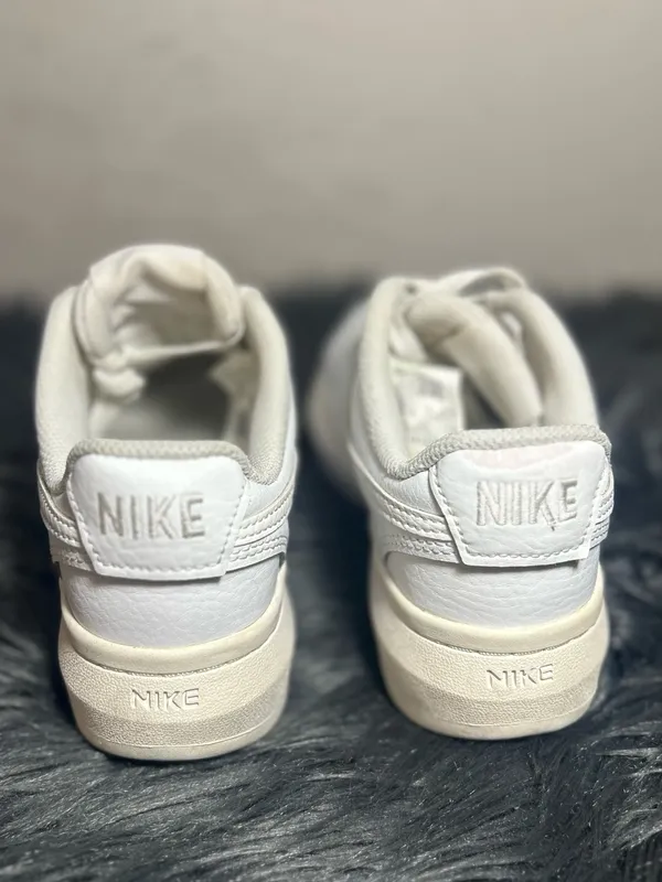 Nike Court Vision Alta White Leather Platform Sneakers Size 5 - Image 8