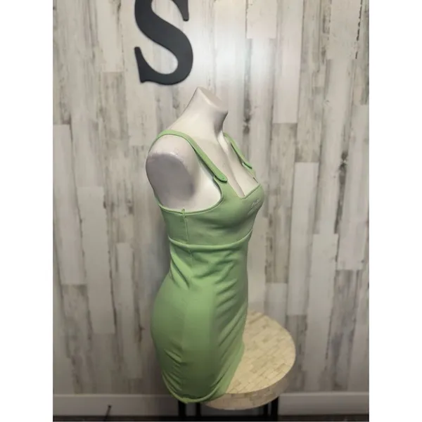 Lotto Lime Green Square Neck Mini Dress Womens Size Small S Activewear Athleisur - Image 6