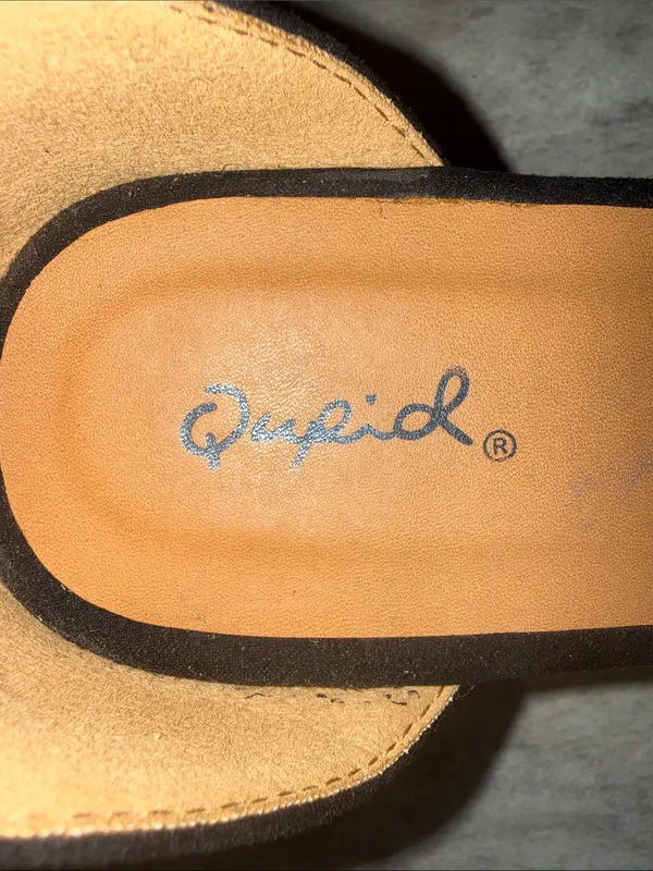 Qupid Black Platform Espadrille Sandals with Ankle Strap - Image 2