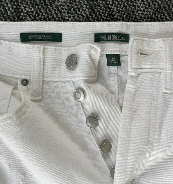 Wild Fable White Ripped Jeans - Image 3