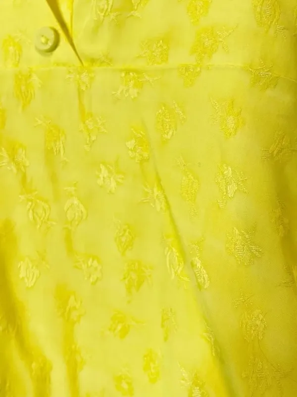 NWT A Loves A Womens Size XS Yellow Button Faux-Wrap Sleeveless Mini Dress NEW - Image 4