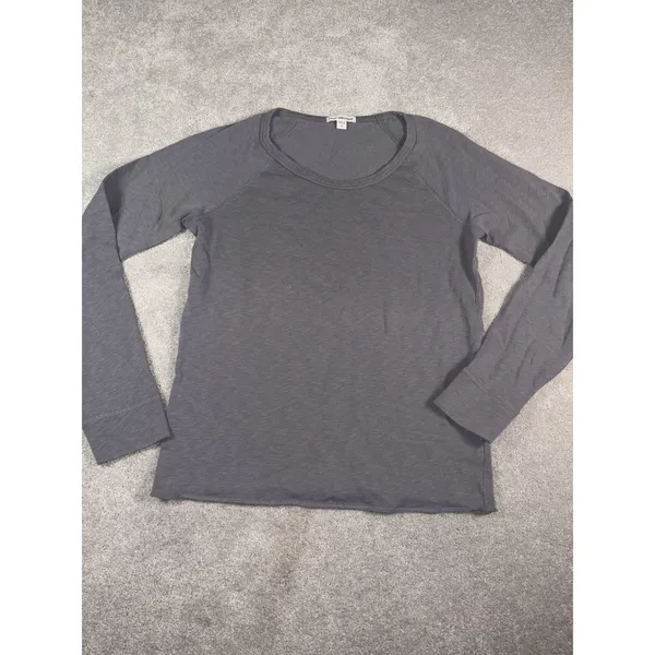 Standard James Perse Cotton Poly French Terry Sweatshirt Gray Size 2 Medium - Image 3
