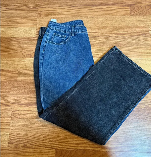 Color Block Jeans Wide-Leg - Image 5