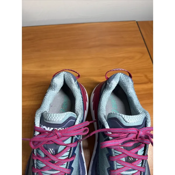 Hoka One One Bondi 5 Shoes Women Size 8.5 Blue Magenta Sneakers Cushioned - Image 5