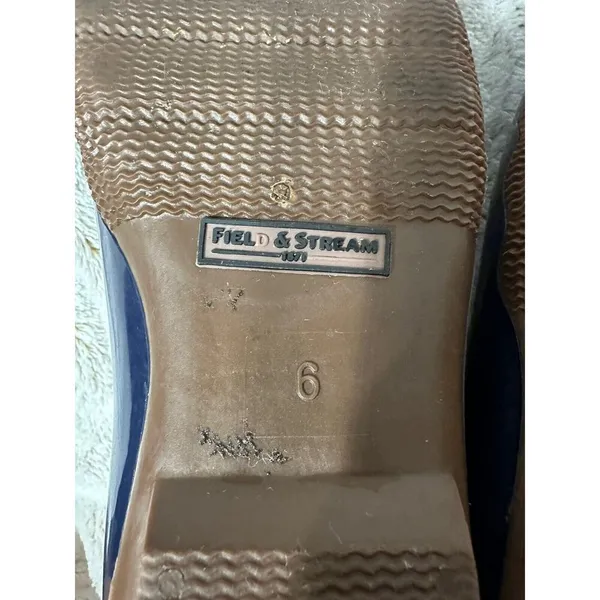 Field & Stream Duck Boots Navy Womens Size 6 Insulated Leather Upper Waterproof - Image 10