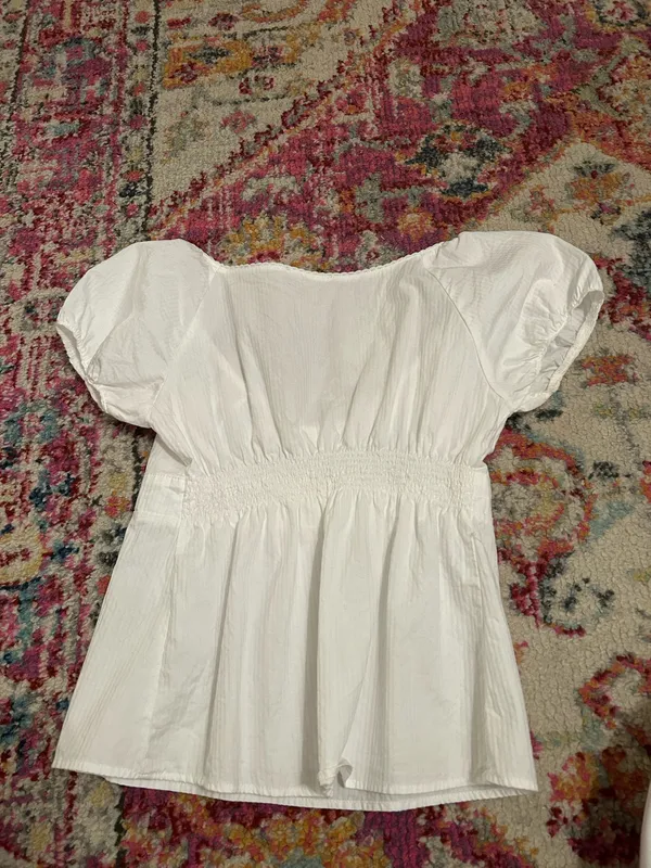 Blair Cotton Brandy Melville Top Ruffle - Image 4