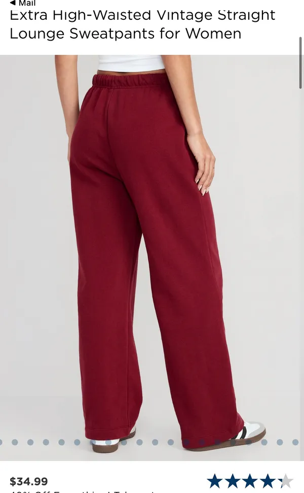 wide leg sweatpants - Image 2