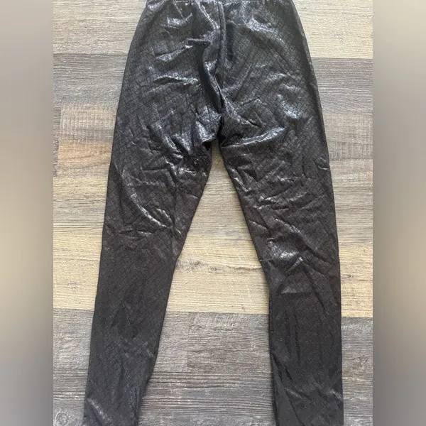 SKIMS‎ Signature Logo Foil Print Mesh Leggings black small - Image 3