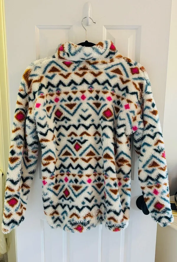 Eddie Bauer fuzzy quarter zip - Image 2