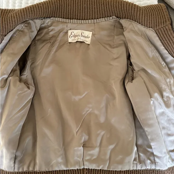 Vintage Camel Mink Fur Jacket Size M - Image 3