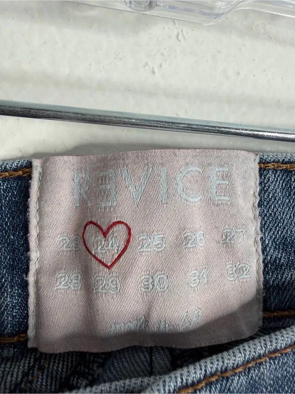 Revice Denim Star/Venus Crop Jeans Stargazer Size 24 Two Tone Y2K Streetwear - Image 4