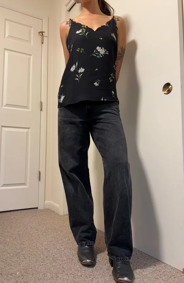 Socialite Black Floral Cami - Image 2