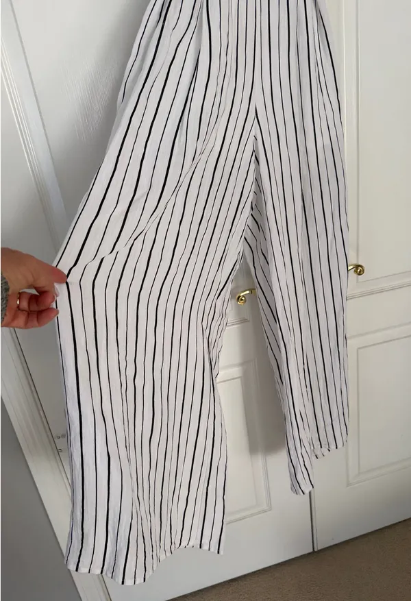 Black and White Striped Pantsuit Multiple - Image 4
