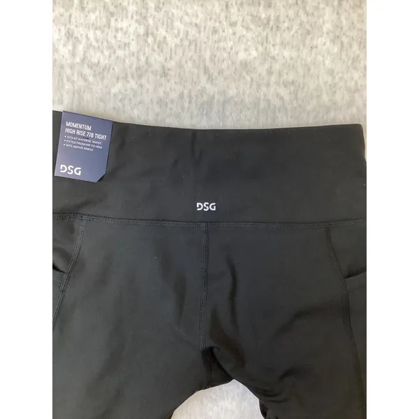 DSG Momentum High Rise 7/8 Tight Womens Small Black‎ Leggings DAW12306B NWT - Image 4