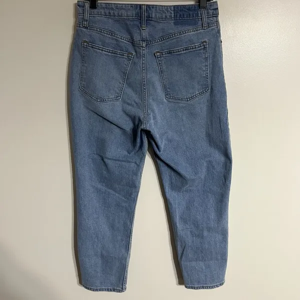 Abercrombie Fitch The Mom High Rise Jeans‎ Curve Love 28 6S Distressed - Image 12