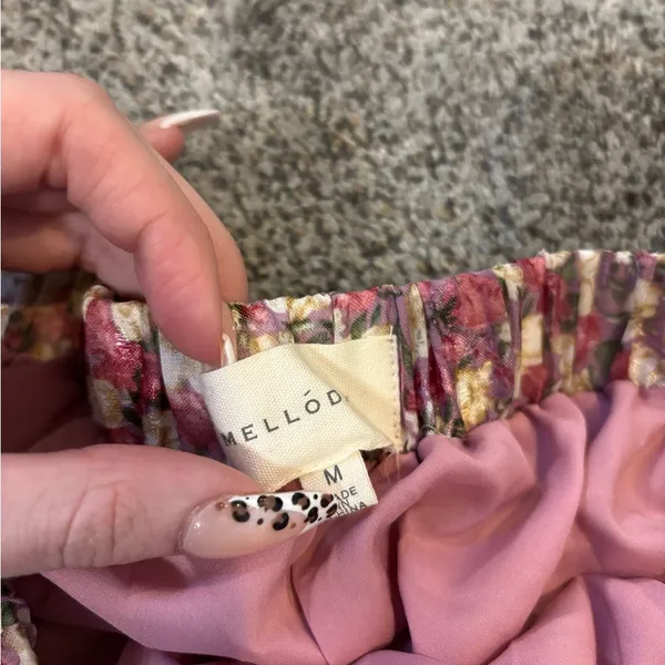 Melloday Floral Midi Skirt - Image 3