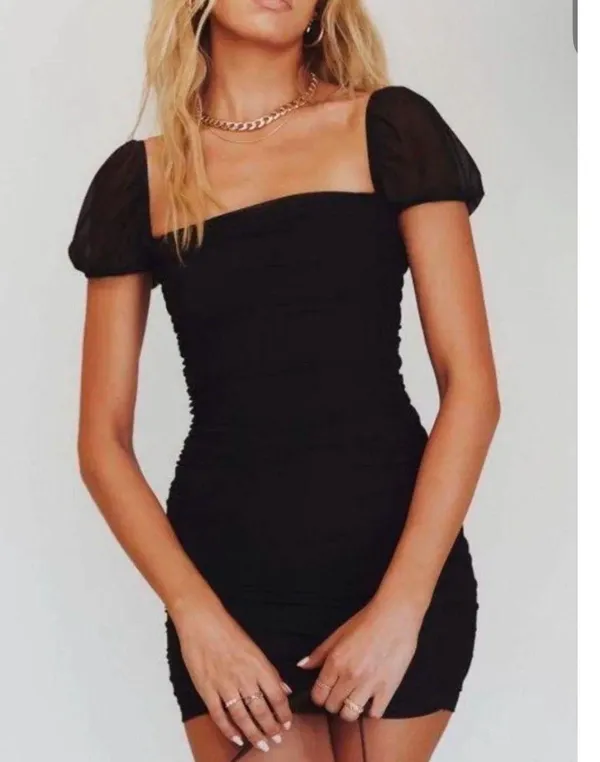 Princess Polly Black Mini Dress - Image 2