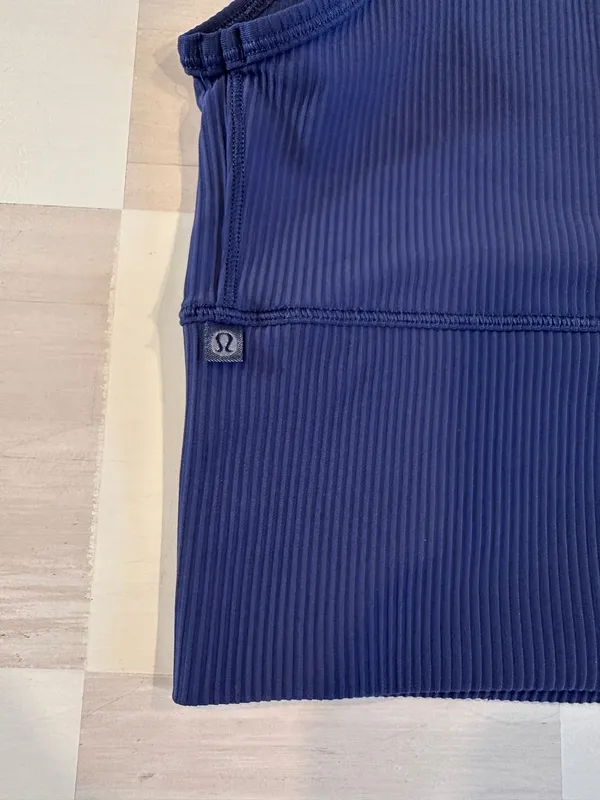 lululemon power pivot ribbed tank luxtreme night sea navy blue 6 - Image 6