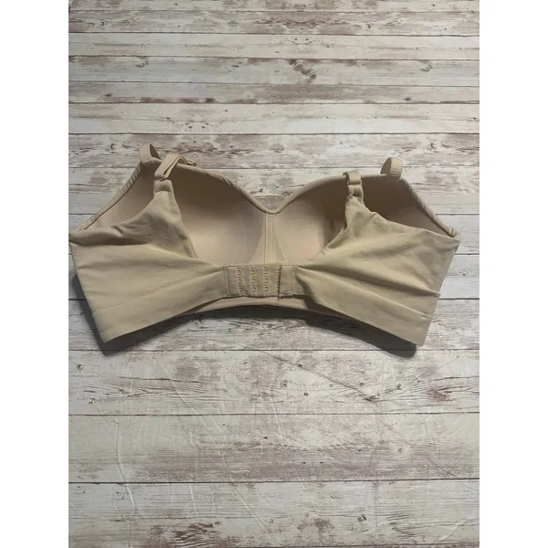 Truekind Wireless Bra Size Large Beige Neutral T-Shirt Padded Seamless Comfort - Image 3