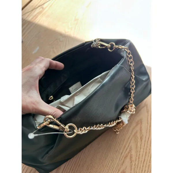 New Women’s A New Day Faux Leather Handbag 👜 Purse Black 7”x13”x7 - Image 13
