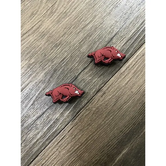 University of Arkansas Razorbacks College Charm For Crocs Shoe Charms - 2 Pieces - Image 2