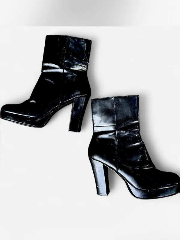 Y2K Bongo Platform Black High-Heel Boots - Image 3