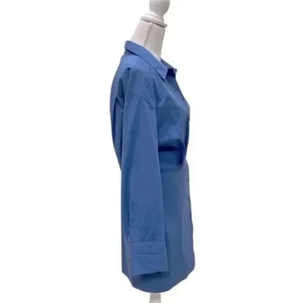 ✨Zara Blue Pleated Shirt Dress✨ - Image 10