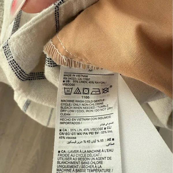 Old Navy Linen blend pants | Lagenlook | front and back pockets | Beachy Boho - Image 7