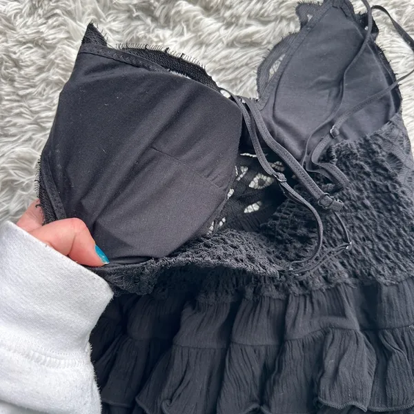 Black Lacey Tank - Image 6