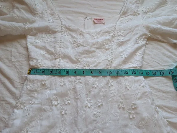 Showpo. Fancy A Spritz Square Neck Floral Mini Dress W8 White/Off White - Image 6