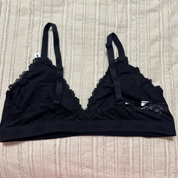NWT Pink Wink Triangle Lace Bralette - Image 5